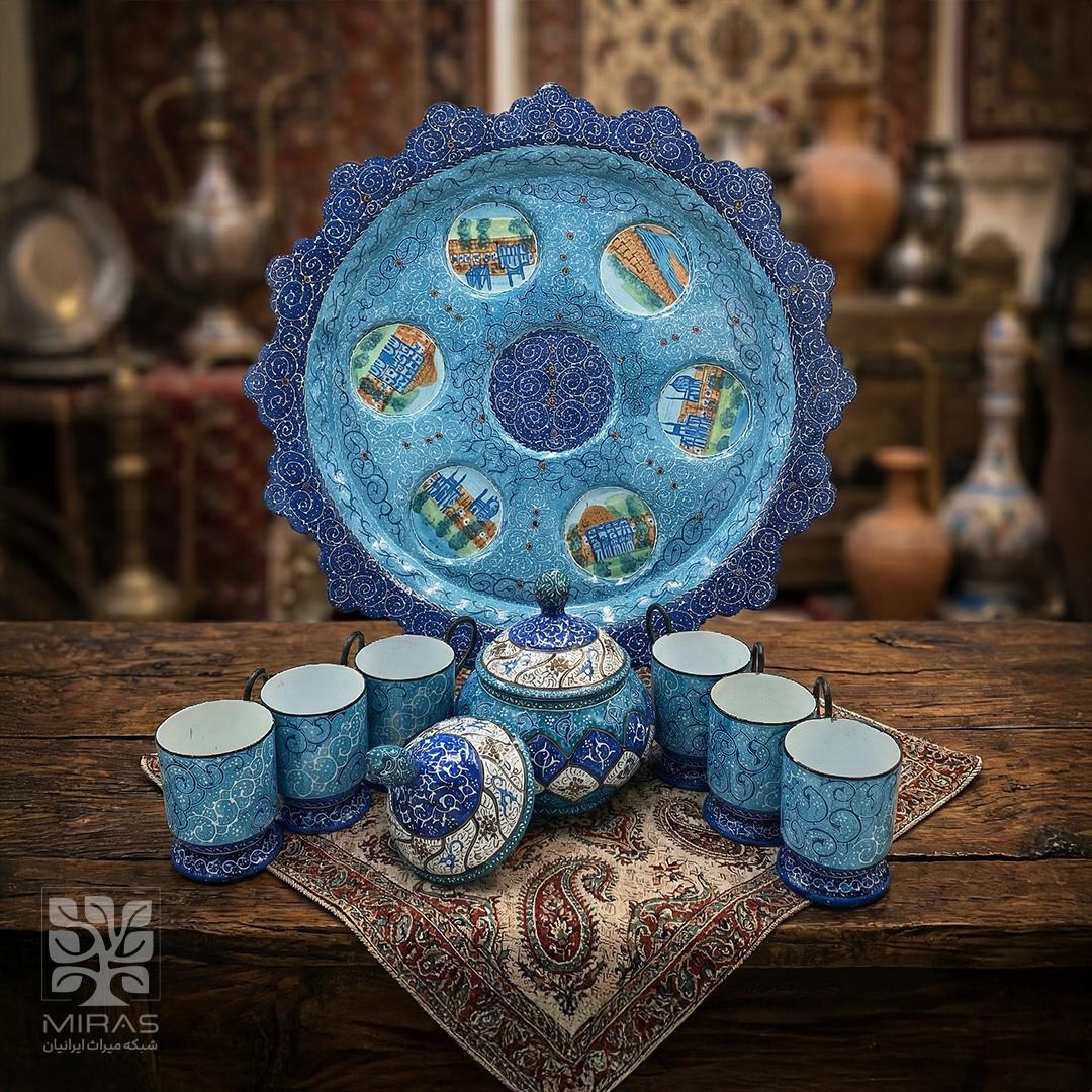 سرویس چایی خوری مینا کاری (گالش)