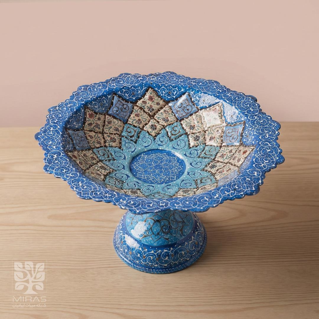 شیرینی خوری مینا کاری بزرگ سایز ۲۵