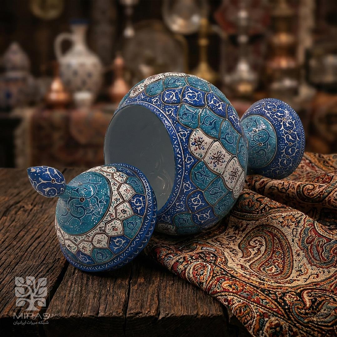 شکلات خوری مینا کاری بزرگ سایز ۳۰