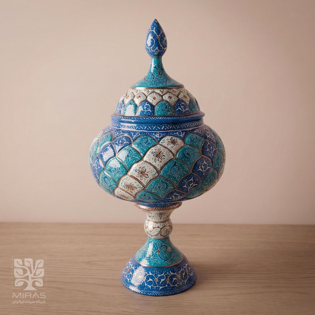 شکلات خوری مینا کاری بزرگ سایز ۳۰