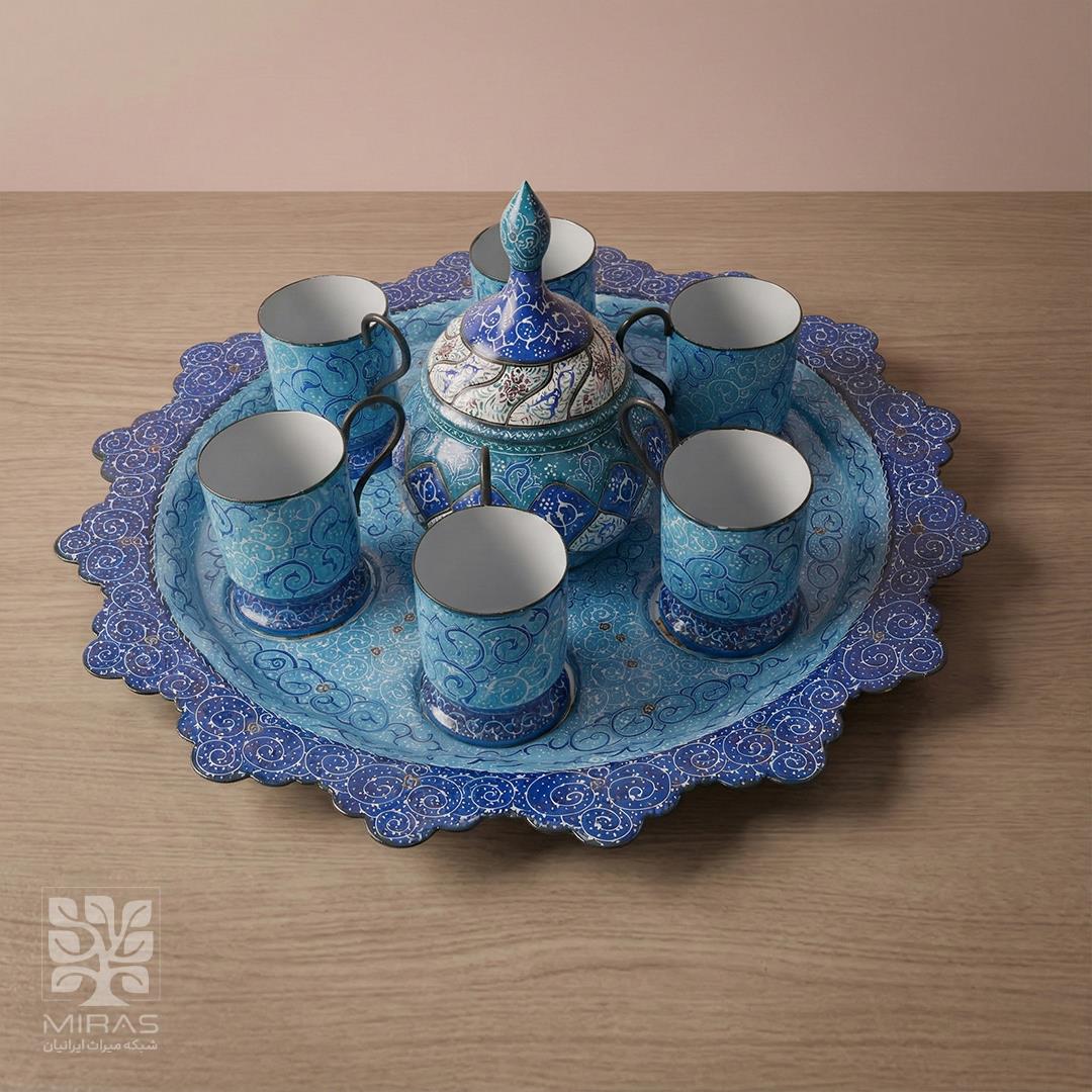 سرویس چایی خوری مینا کاری (گالش)