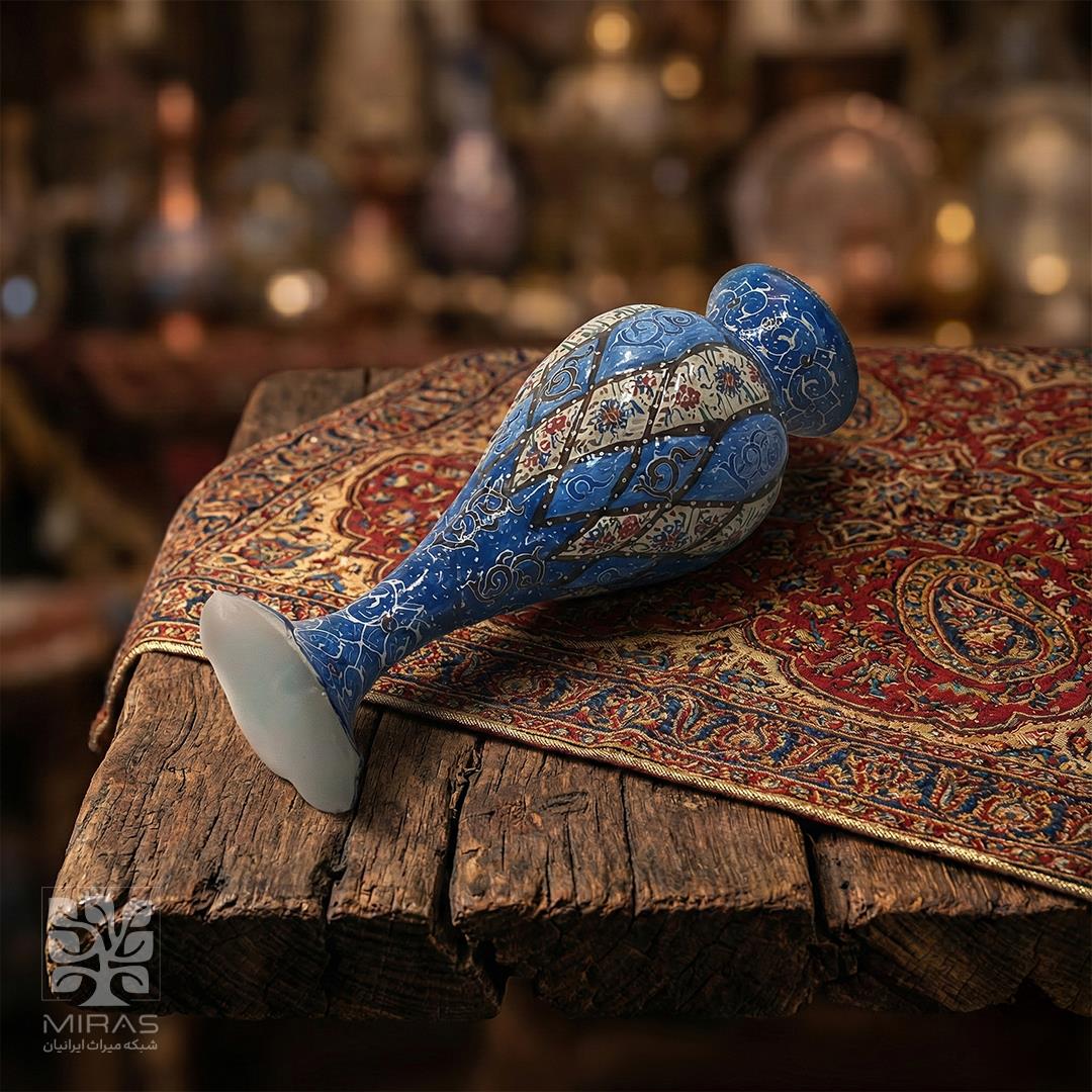 گلدان تک مینا کاری متوسط سایز ۲۰