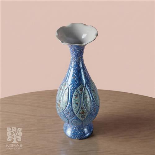 گلدان تک مینا کاری بزرگ سایز ۲۶