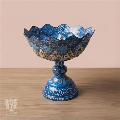 آجیل خوری مینا کاری پایه دار کوچک سایز ۱۳