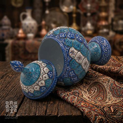 شکلات خوری مینا کاری بزرگ سایز ۳۰