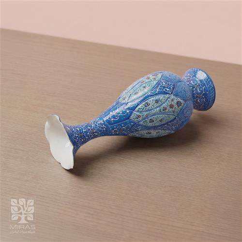 گلدان تک مینا کاری بزرگ سایز ۲۶