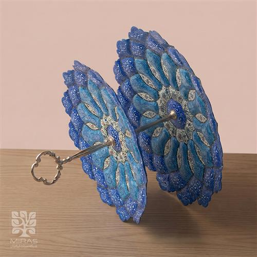 شیرینی خوری ۲ طبقه مینا کاری سایز ۲۶