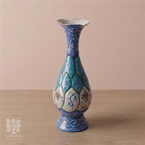 گلدان تک مینا کاری کوچک سایز ۱۶