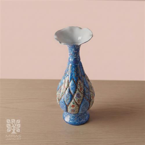 گلدان تک مینا کاری متوسط سایز ۲۰