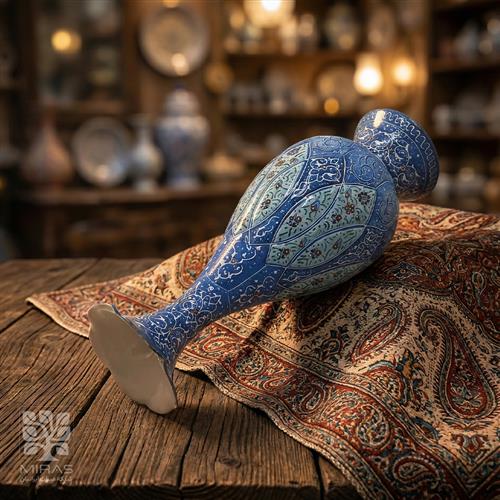 گلدان تک مینا کاری بزرگ سایز ۲۶