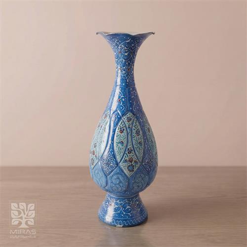 گلدان تک مینا کاری بزرگ سایز ۲۶