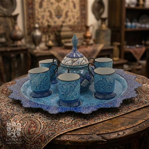 سرویس چایی خوری مینا کاری (گالش)