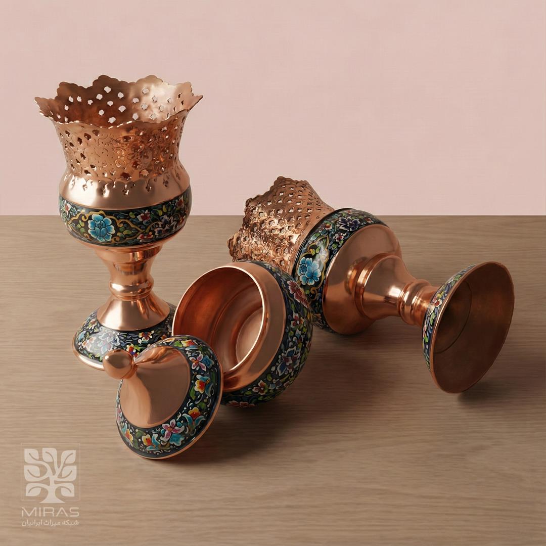 ست جفت دیسگونی و قندان پرداز سایز ۲۲ و ۲۰