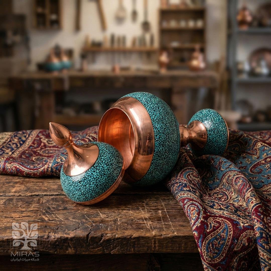 شکلات خوری فیروزه متوسط سایز ۲۵