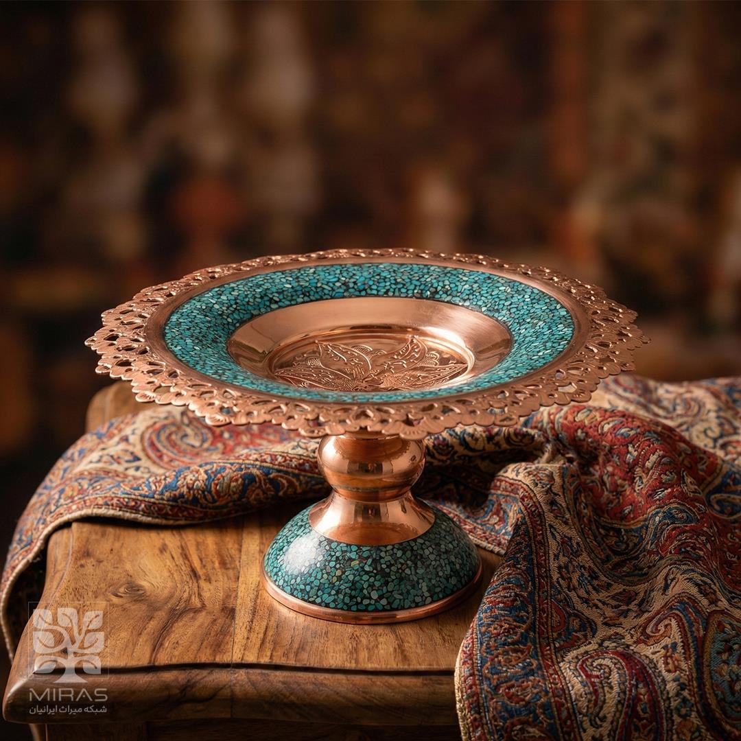 شیرینی خوری فیروزه شبکه‌ای سایز ۱۳