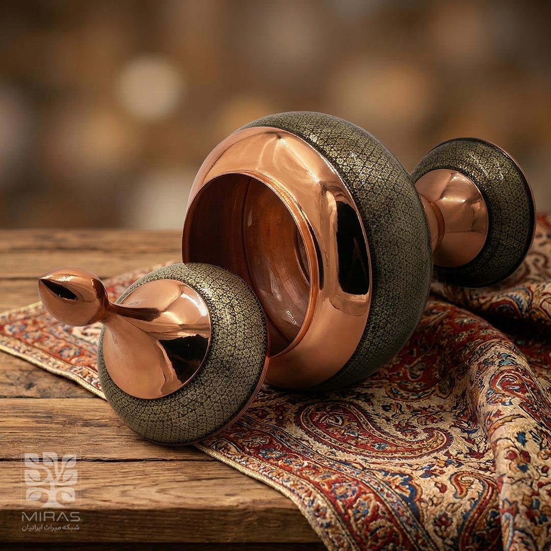 شکلات خوری مس و خاتم خیلی بزرگ سایز ۵۰