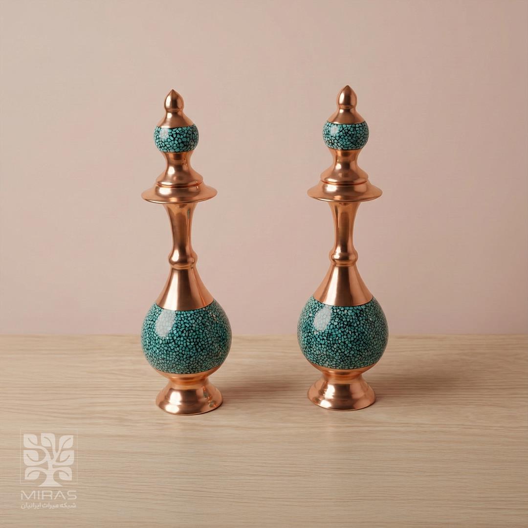 گلاب پاش جفت فیروزه متوسط سایز ۲۵