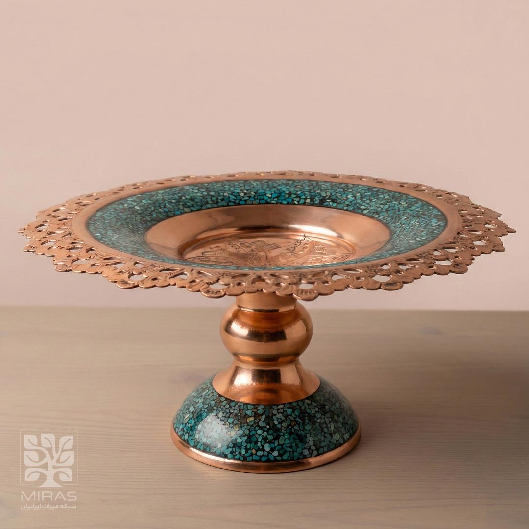 شیرینی خوری فیروزه شبکه‌ای سایز ۱۳