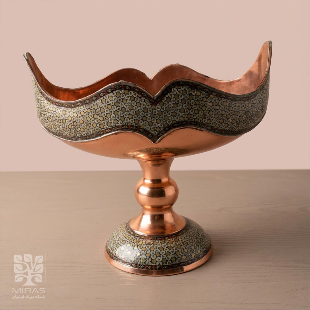 کشکول مس و خاتم کوچک سایز ۲۰