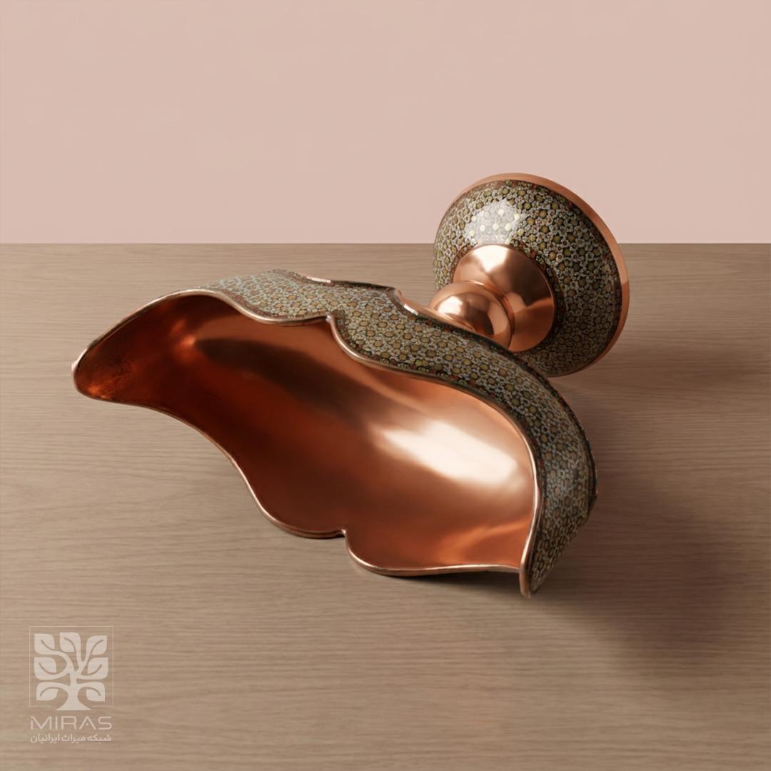 کشکول مس و خاتم کوچک سایز ۲۰