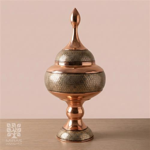 شکلات خوری مس و خاتم خیلی بزرگ سایز ۵۰