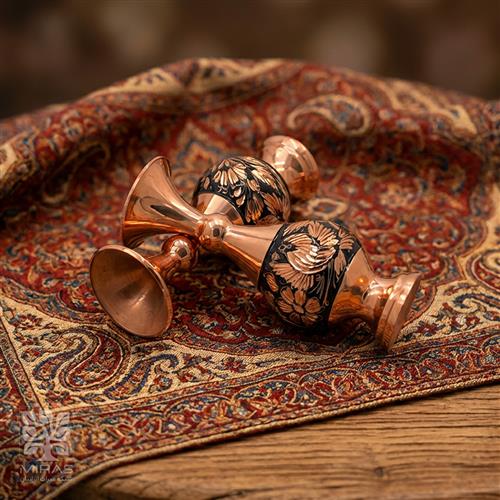 گلدان جفت الماس تراش کوچک  سایز ۱۶