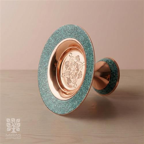 شیرینی خوری فیروزه ساده  سایز ۱۶