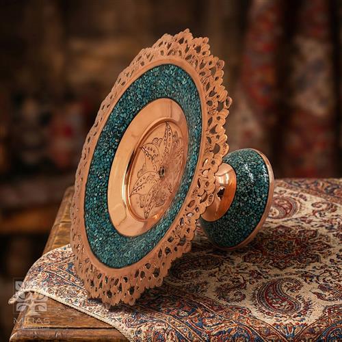 شیرینی خوری فیروزه شبکه‌ای سایز ۱۳