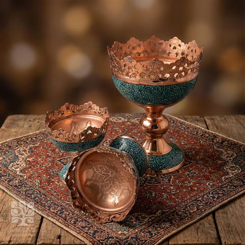 ست ۳ تکه آجیل خوری فیروزه