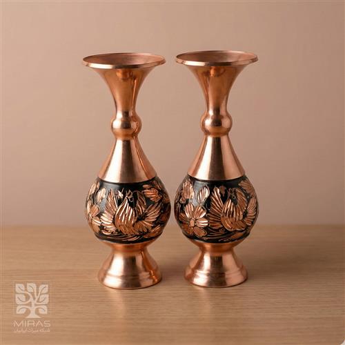 گلدان جفت الماس تراش کوچک  سایز ۱۶