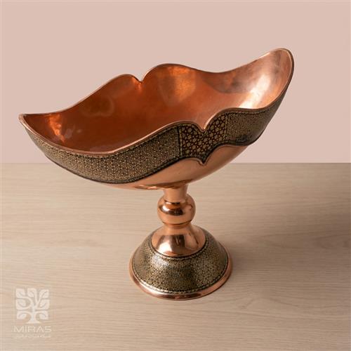 کشکول مس و خاتم بزرگ سایز ۲۵