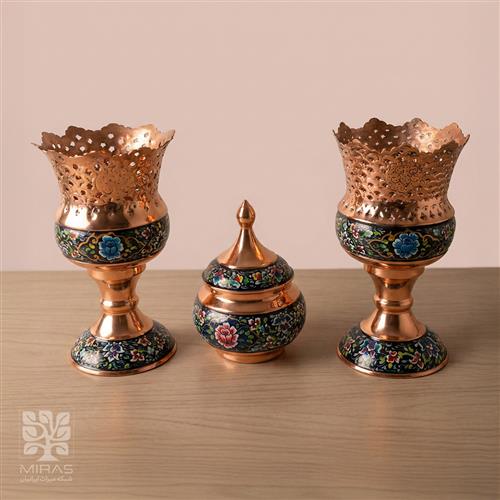 ست جفت دیسگونی و قندان پرداز سایز ۲۲ و ۲۰