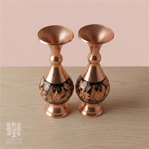 گلدان جفت الماس تراش کوچک  سایز ۱۶