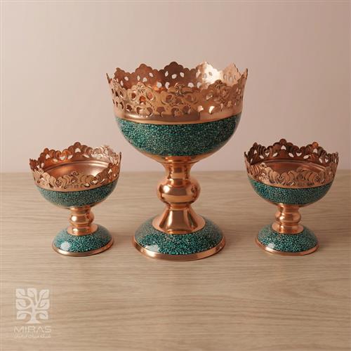 ست ۳ تکه آجیل خوری فیروزه