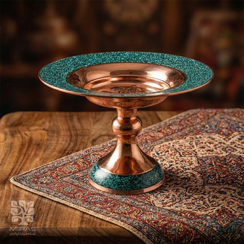 شیرینی خوری فیروزه ساده  سایز ۱۶