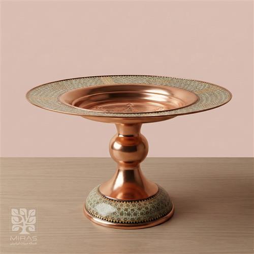 شیرینی خوری مس و خاتم ساده سایز ۳۰