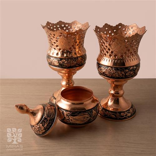 ست دیسگونی و قندان الماس تراش سایز ۲۰ و ۲۵